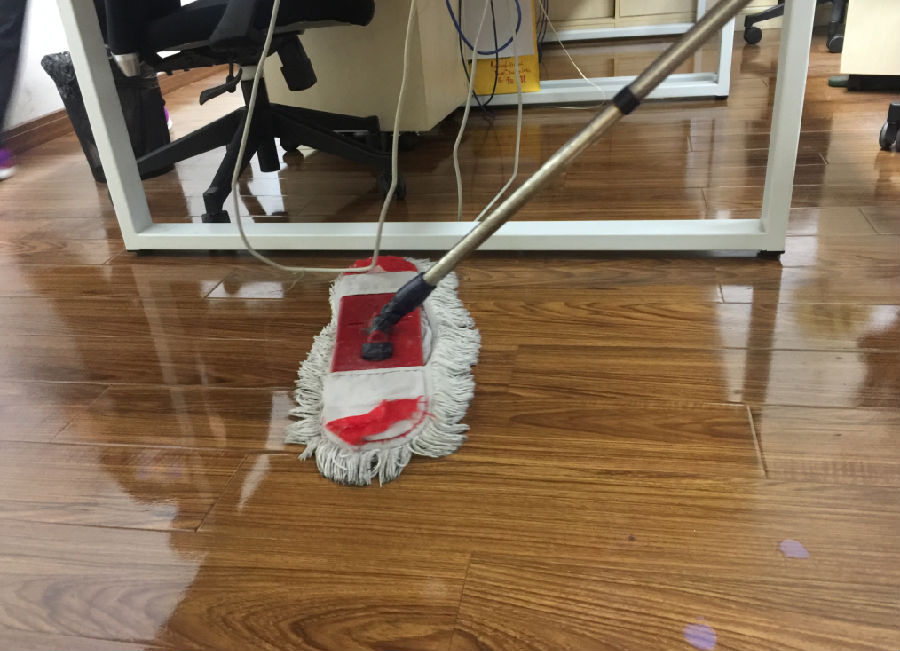 房山区木地板保洁案例