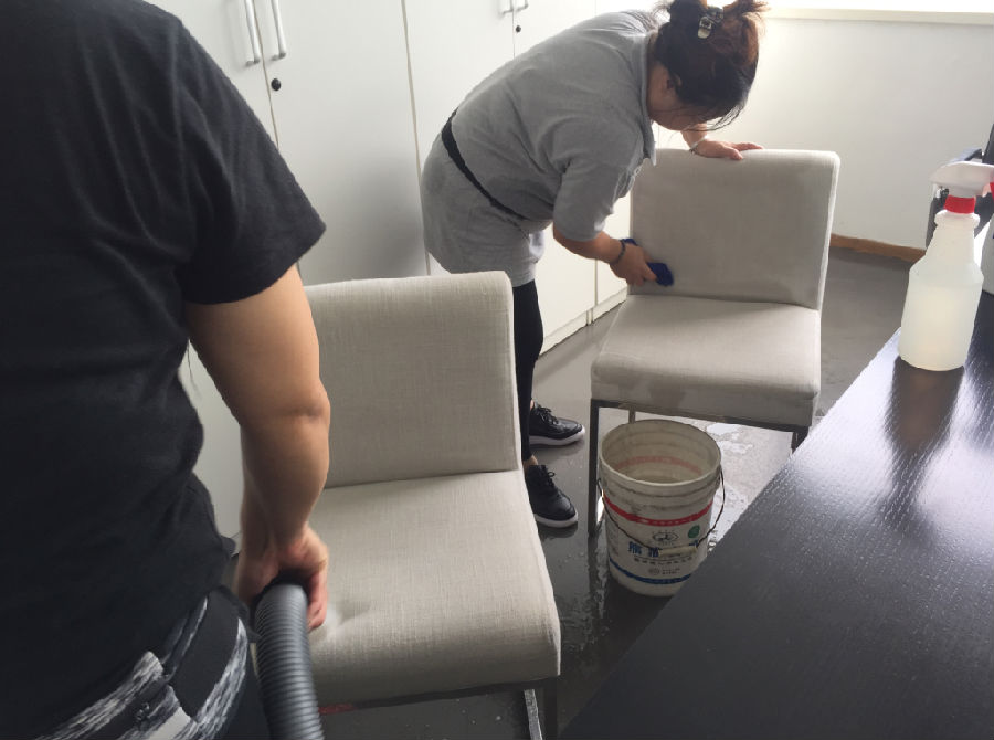 房山区沙发清洗案例